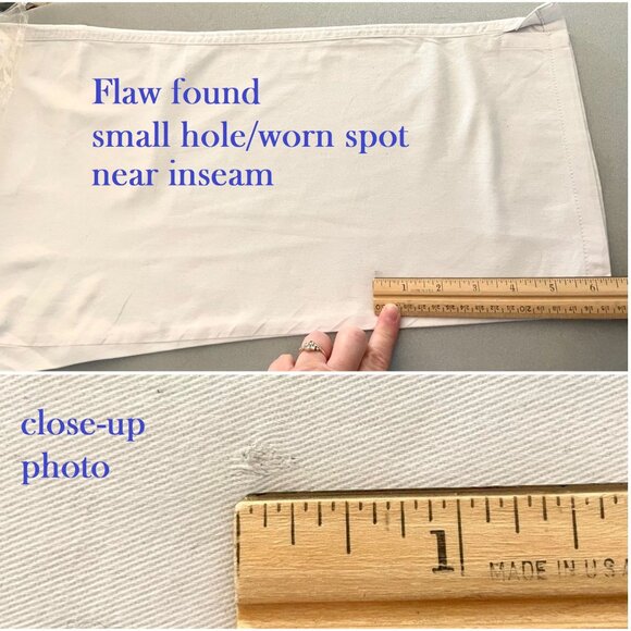 Woman Within Size 14W White Cropped Jeans Cotton Natural Fit Style - Picture 7 of 9